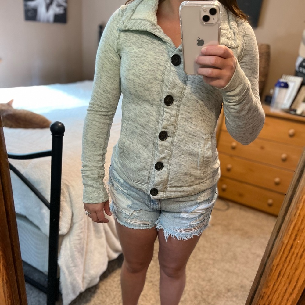 Hollister button sweater